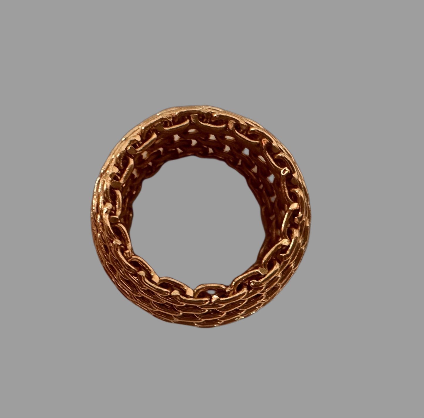 Metal Woven Texture Ring