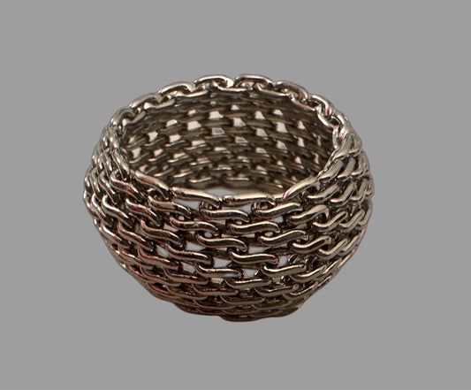 Metal Woven Texture Ring