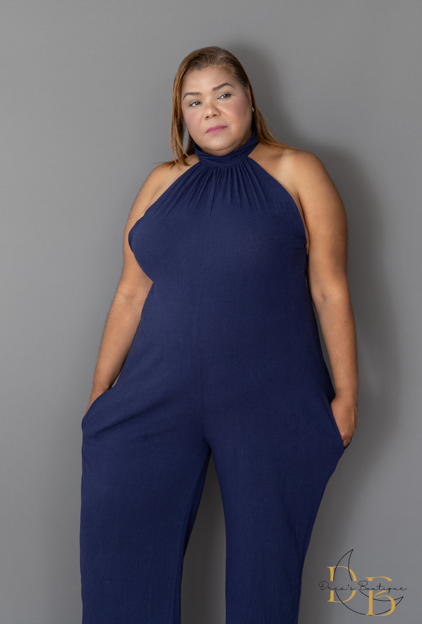 Navy Blue Angel Jumpsuit