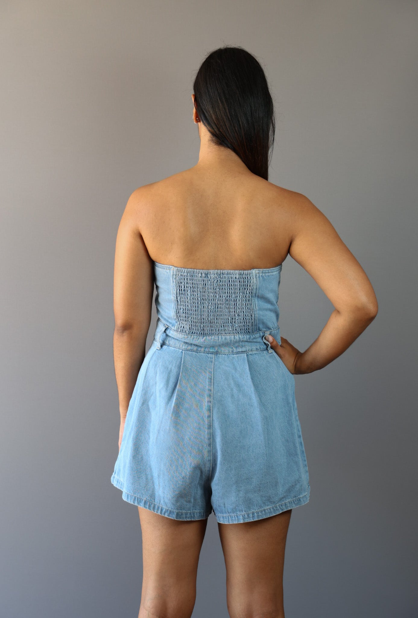 Denim Romper