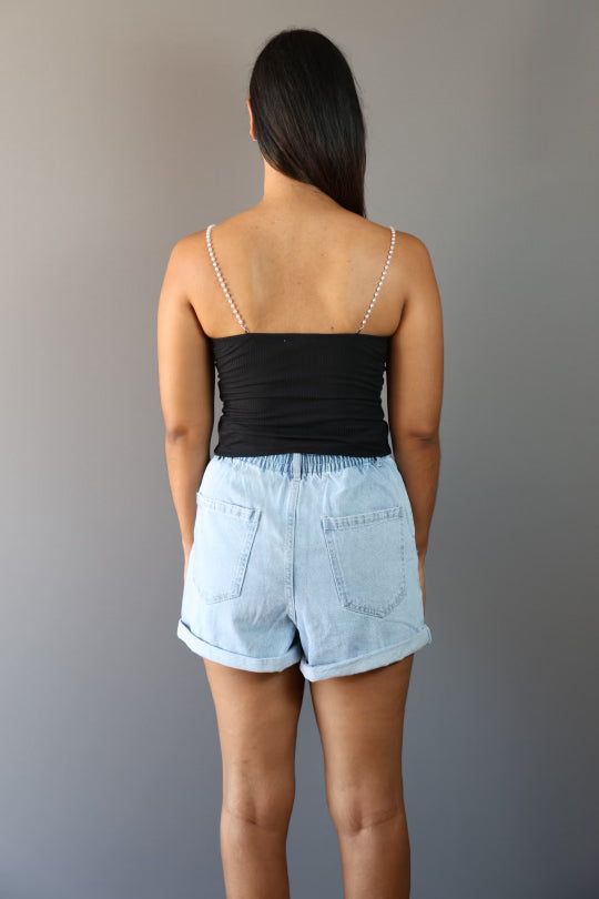 Denim Short High - Waisted